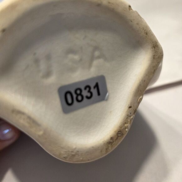 Vintage USA Pottery Art Deco Lady Head Vase Wall Pocket AS IS - Picture 12 of 12